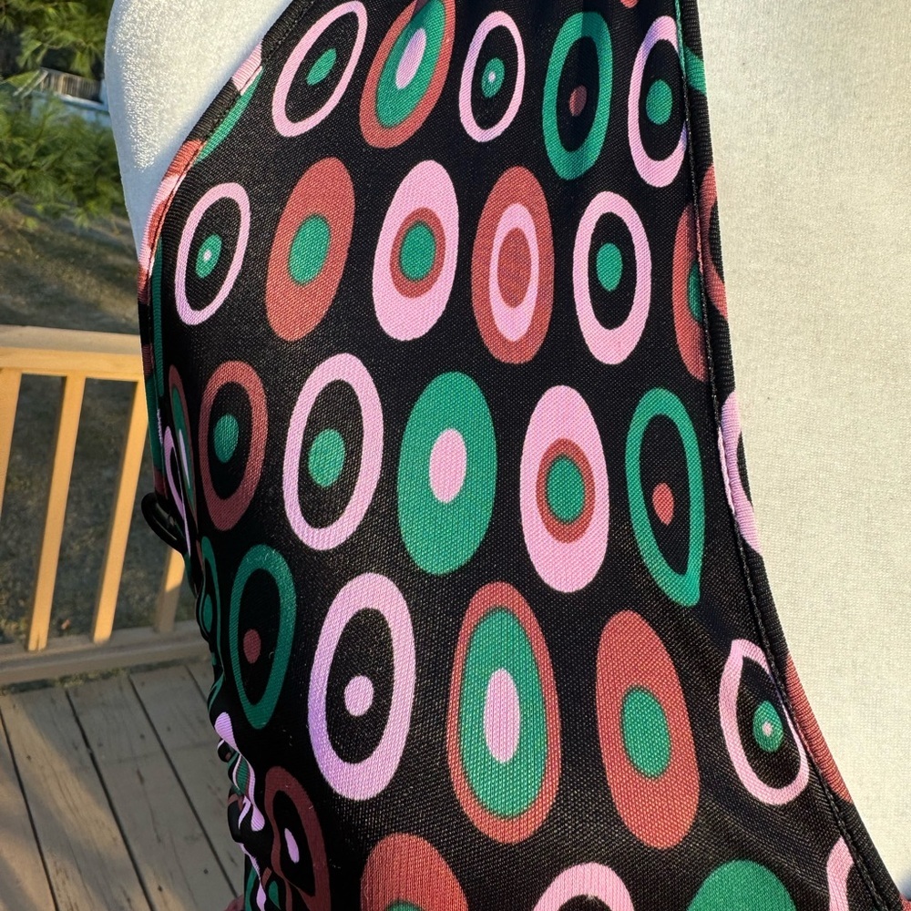 Missoni Halter Tie Neck spring/Summer Dress Sz6 Geometric Colorful Design - Picture 4 of 13